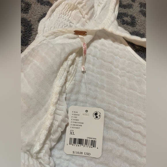 Free People Augusta Gauze Ruffle Crop Tank - Picture 6 of 6